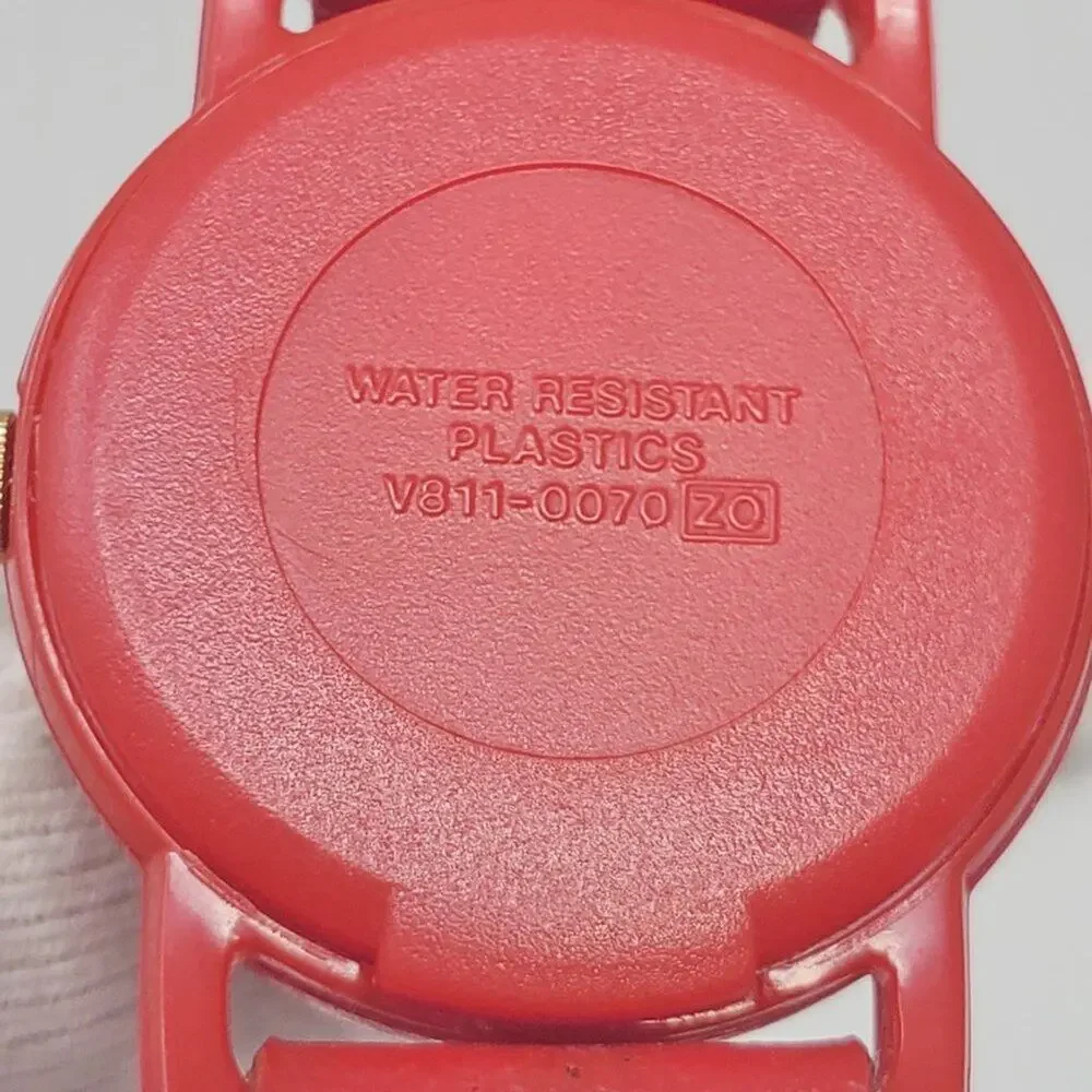 Vintage Disney X Lorus Minnie Mouse Red Plastic Watch